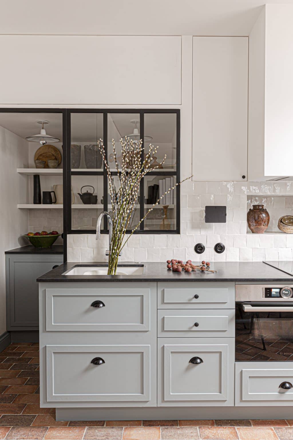 cuisine chic classique verriere zellige