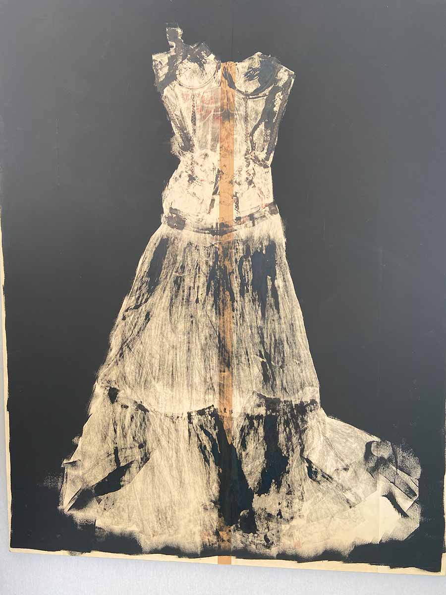 tableau robe sur toile