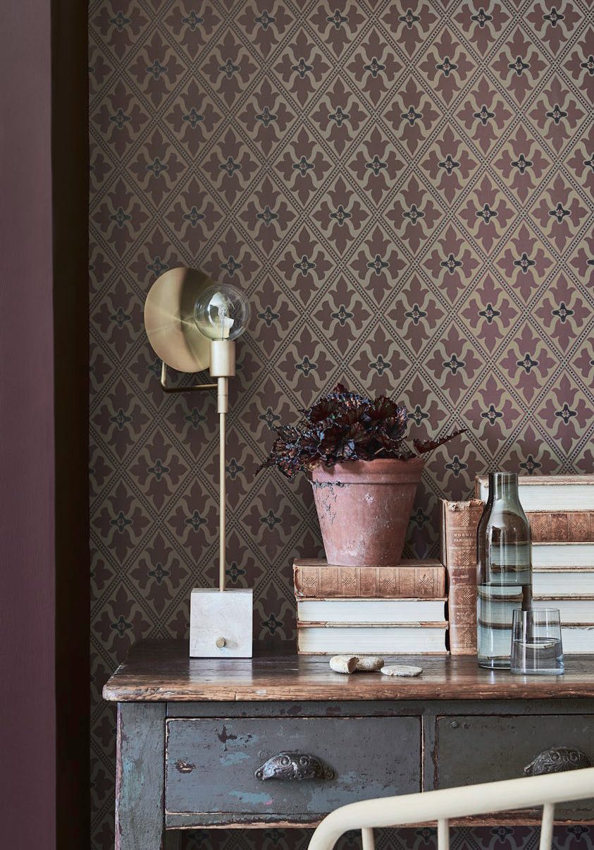 Décoration d'une chambre avec bureau vintage Provence