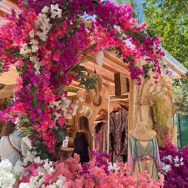 décoration florale bougainvillée