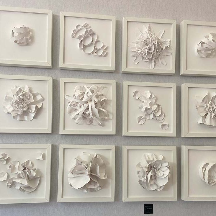 sculpture papier cadre